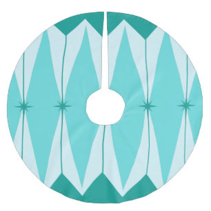 Reißrock für geometrische Diamanten und Sternexp Polyester Weihnachtsbaumdecke