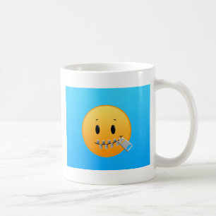 Reißverschluss Emoji Kaffeetasse