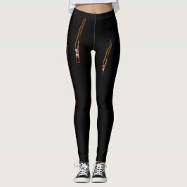 Reißverschluss-Leggings Leggings