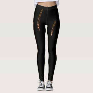 Reißverschluss-Leggings Leggings