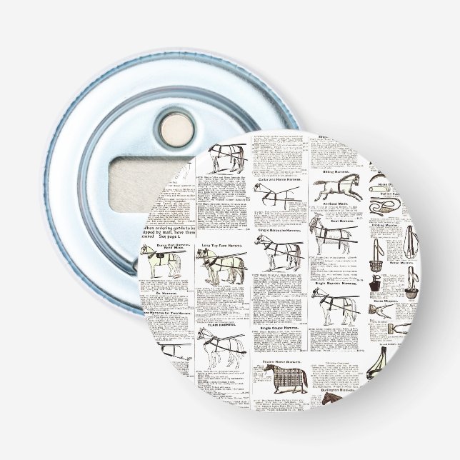 Reitantike Werbung Kunst Flaschenöffner (Vorderseite)