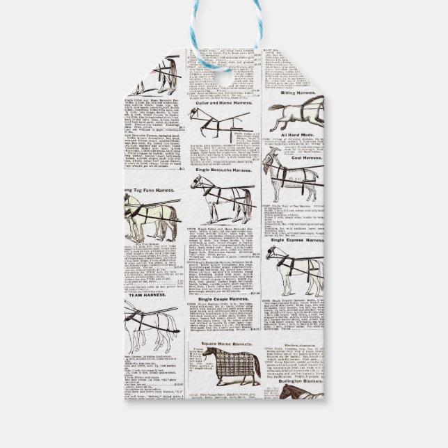 Reitantike Werbung Kunst Geschenkanhänger (Vorderseite)