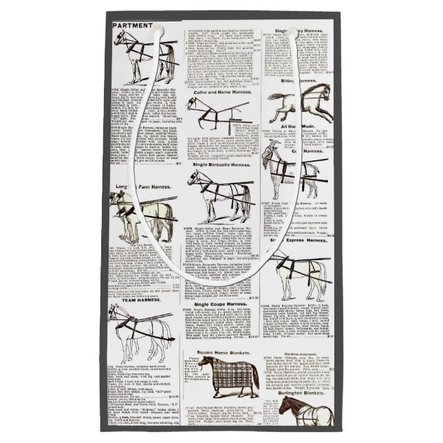 Reitantike Werbung Kunst Kleine Geschenktüte (Vorderseite)