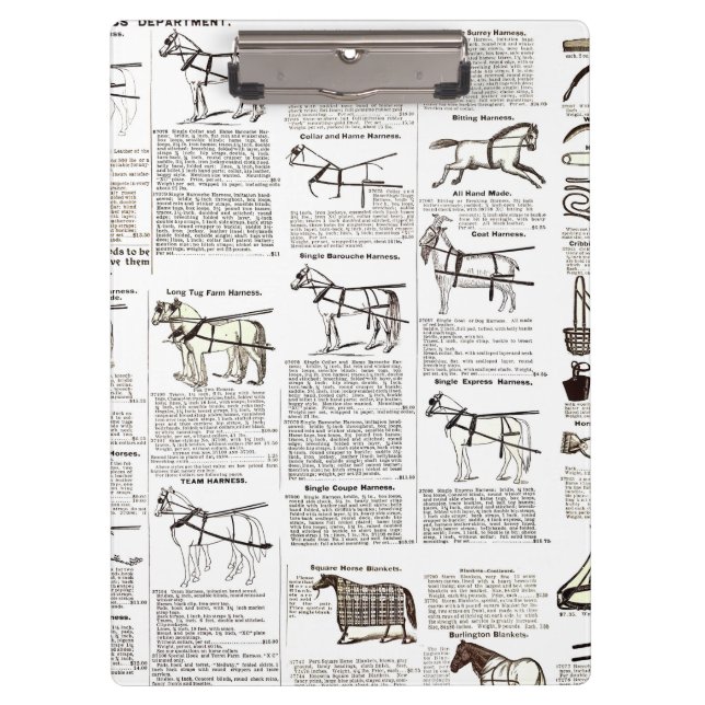 Reitantike Werbung Kunst Klemmbrett (Vorderseite)