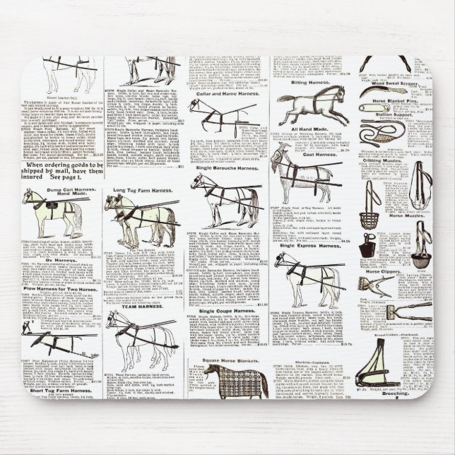 Reitantike Werbung Kunst Mousepad (Vorne)