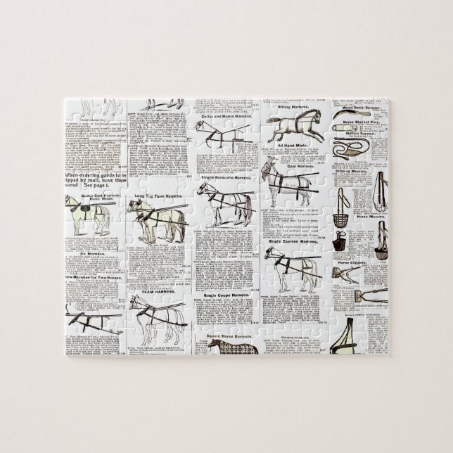 Reitantike Werbung Kunst Puzzle (Horizontal)