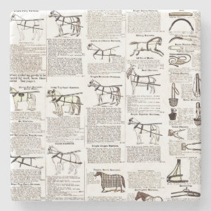 Reitantike Werbung Kunst Steinuntersetzer