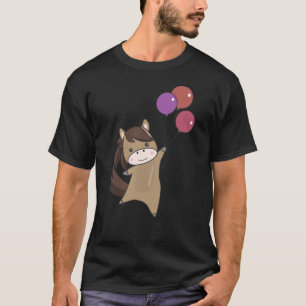 Reitballons Fliegendes Süße Tier Pony T-Shirt