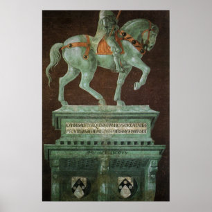 Reitdenkmal für Sir John Hawkwood, Uccello Poster