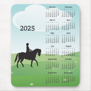 Reitdesign 2025 Kalendermousepad Mousepad