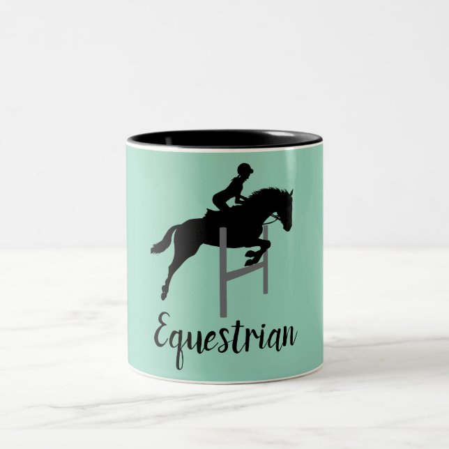 Reitdesign Zweifarbige Tasse (Mittel)