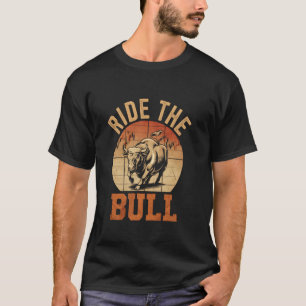 Reite auf dem Bullenmarkt Bullish Wall Street Long T-Shirt