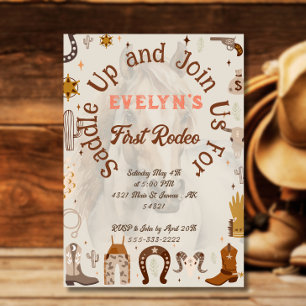 Reite Country Western Geburtstag Einladung