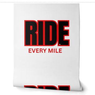 Reite jede Meile – Motorrad-Abenteuer-Typografie Tapete