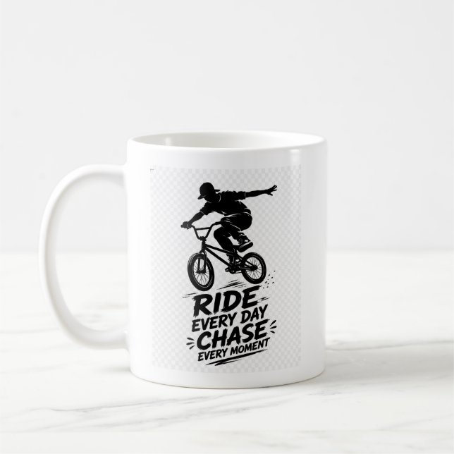 Reite-jeden-Tag-Design Kaffeetasse (Links)