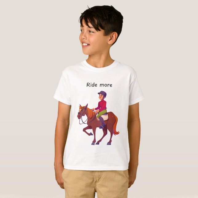 Reite mehr Junge T-Shirt (Vorne ganz)