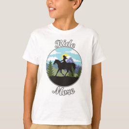 Reite Mehr Pferdereitdesign T-Shirt