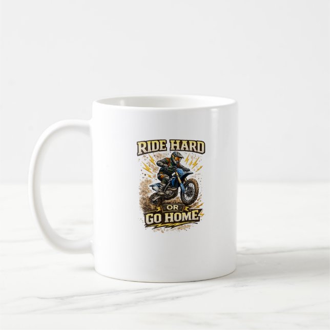 Reite schnell, bleibe frei  Renn-Design  Kaffeetasse (Links)