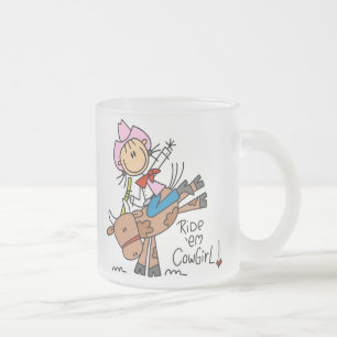 Reite Sie, Cowgirl-T-Shirts und Geschenke Mattglastasse