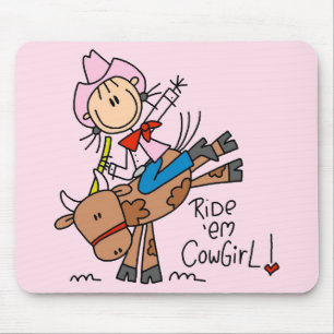 Reite Sie, Cowgirl T-Shirts und Geschenke Mousepad
