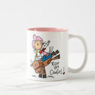Reite Sie, Cowgirl T-Shirts und Geschenke Zweifarbige Tasse