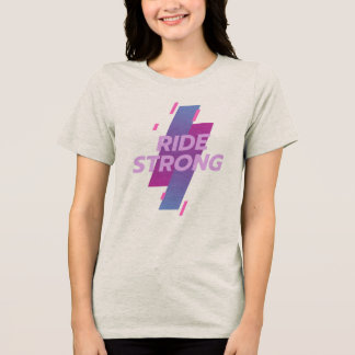 Reite stark: Spinning-Klasse & Indoor-Cycling Tri-Blend Shirt