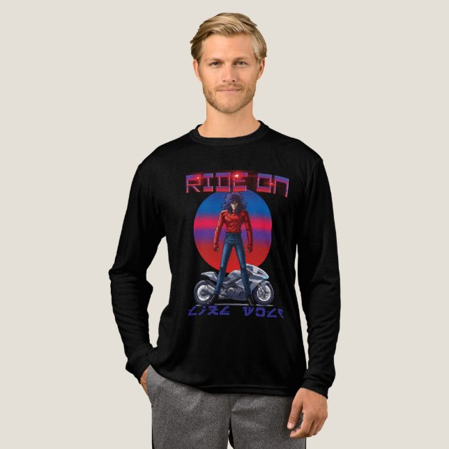 Reite wie ein Wolf  Tri-Blend Shirt (Volle Vorderseite)