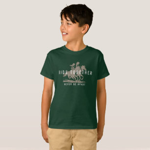 Reite zusammen - Westliches Leben (Dunkel) Kinde T-Shirt