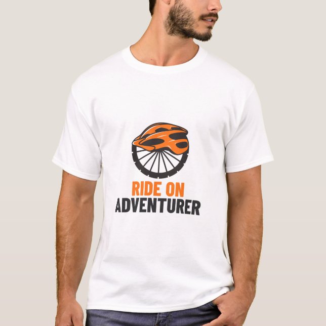 Reiten, Abenteurer-Rad T-Shirt (Vorderseite)