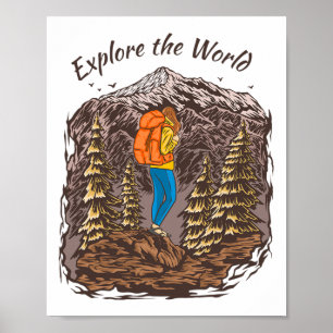 Reiten Adventurer Yosemite Reisen Wyo Poster