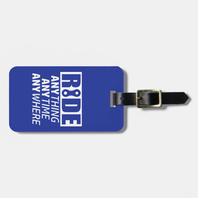 Reiten, alles, jederzeit, überall gepäckanhänger (Vorderseite horizontal)