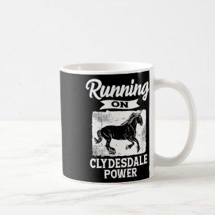 Reiten auf dem Clydesdale Power Reiten Kaffeetasse