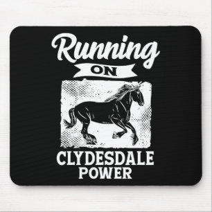 Reiten auf dem Clydesdale Power Reiten Mousepad
