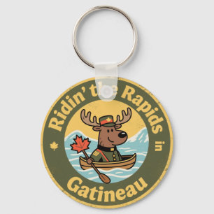 Reiten auf den Stromschnellen von Gatineau mit ein Schlüsselanhänger