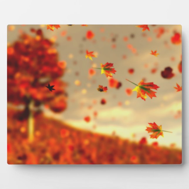 Reiten auf der Oktober Breeze Picture Plaque Fotoplatte (Vorderseite)