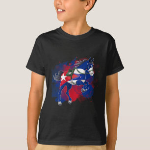 Reiten auf Kuba Flagge T-Shirt