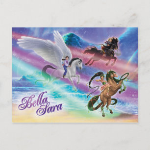 Reiten auf Mondbalken Postkarte