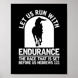 Reiten Christliches Pferd - Ausdauerreiten Poster