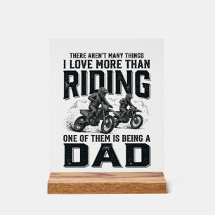 Reiten Dad Vintage Gravur Motocross Zitat Design Acrylschild