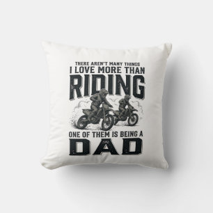 Reiten Dad Vintage Gravur Motocross Zitat Design Kissen