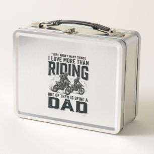 Reiten Dad Vintage Gravur Motocross Zitat Design Metall Brotdose