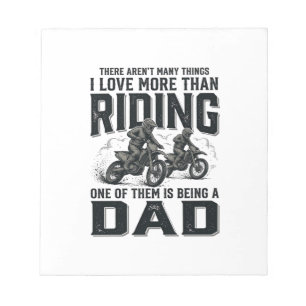Reiten Dad Vintage Gravur Motocross Zitat Design Notizblock