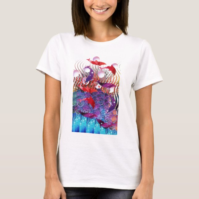 Reiten der Wellen T-Shirt (Vorderseite)