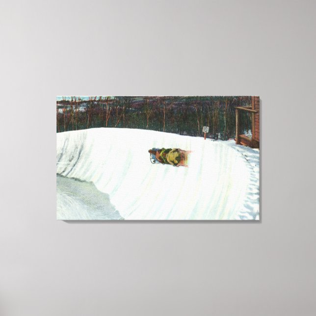 Reiten der Whiteface-Kurve Leinwanddruck (Vorderseite)