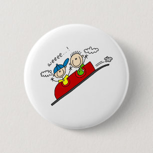 Reiten des Achterbahn-Knopfes Button