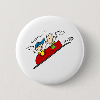 Reiten des Achterbahn-Knopfes Button