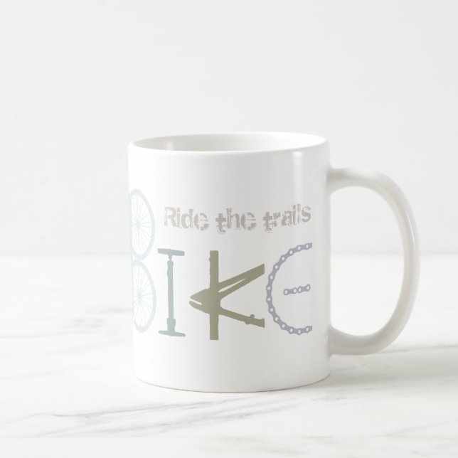 Reiten des Bike Graffiti Sportangebot Tasse (Rechts)