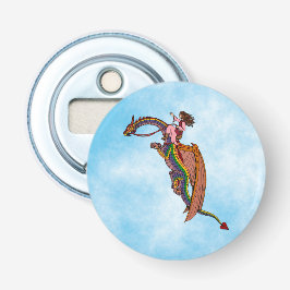 Reiten des Regenbogendrachen Flaschenöffner