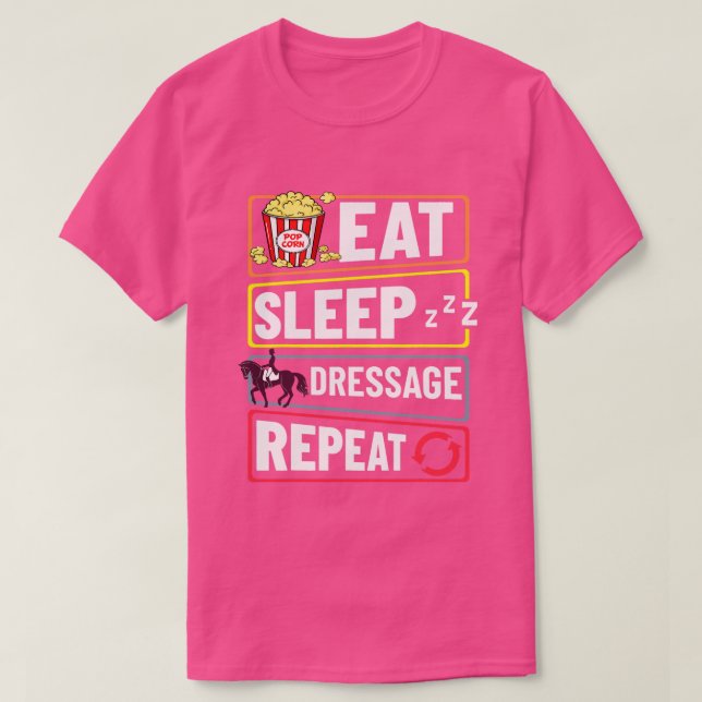 Reiten Dressage Reiten T-Shirt (Design vorne)