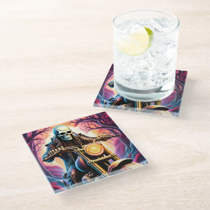 Reiten durch die Verflechtungszweige Glasuntersetzer